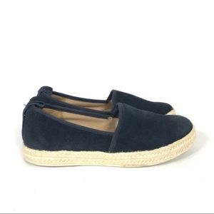 Clarks Azella Revere Suede Espadrille Classic Slip Ons 7.5